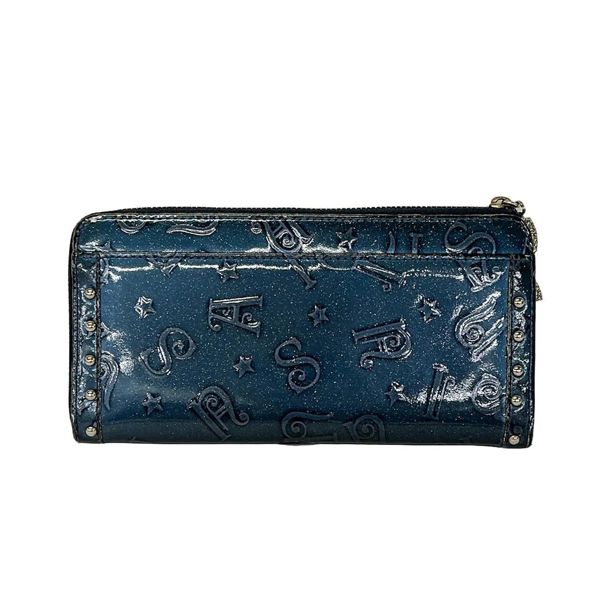 ANNA SUI 財布 ANNA SUI Blue Patent Leather Long Wallet | eBay
