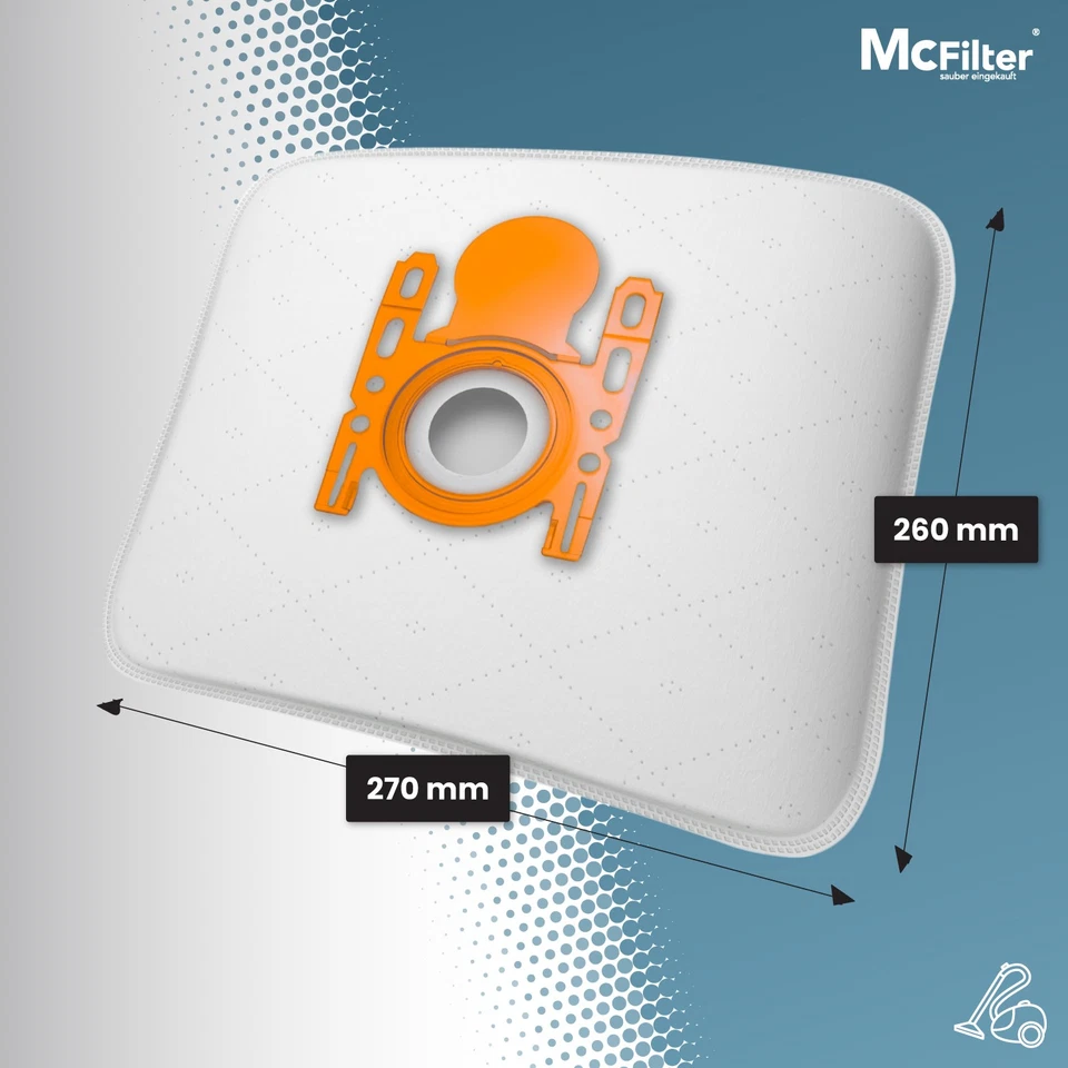 10 Staubsaugerbeutel 1 HEPA Motorfilter für Bosch Logo BSG 62022/03, BSG62022/04 - Bild 3 von 4