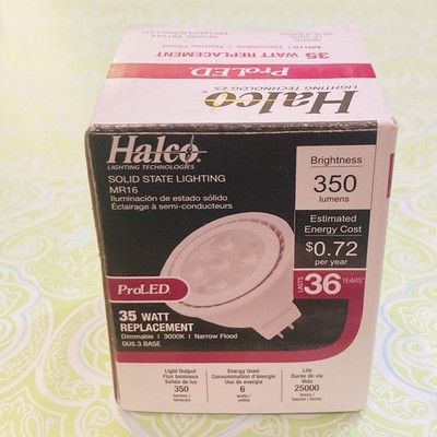 Halco 35-Watt MR16NFL6 830 81044 GU5.3 Bi-Pin Dimmable Narrow Flood Bulb ProLED