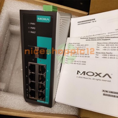 One New MOXA EDS-G308-2SFP Ethernet switch