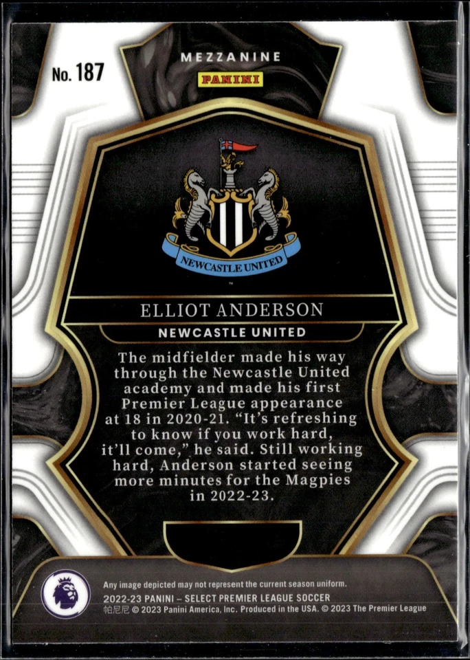 2022-23 Panini Select Premier League #187 Elliot Anderson - Image 2 of 2