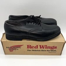 Vintage Red Wing Moc Toe Service Oxford Shoes Mens Sz 12 D USA Postman Read