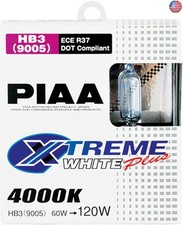 Piaa 19615 9005 Hb3 Xtreme White Plus High Performance Halogen Bulb Pack Of