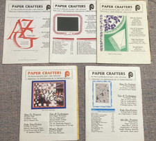 Lot 5 Paper Crafters 1995-96 -for papermakers, art stampers, calligraphy, crafts