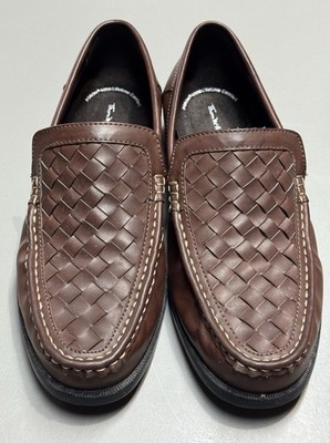 Thom McAn Men's Sz 10.5W Kadin Brown Loafer Slip-on Comfort Dress Shoes Classic