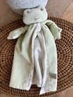 Bunnies by the Bay Frog Comforter Blanket Green White Silky Satin Baby Toy soft