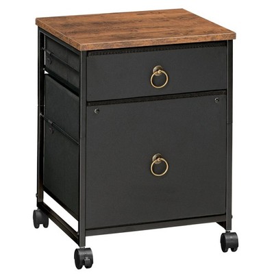 File Cabinet, 2-Drawer Vertical Mobile Office Cabinet, Rolling Printer Stand,...