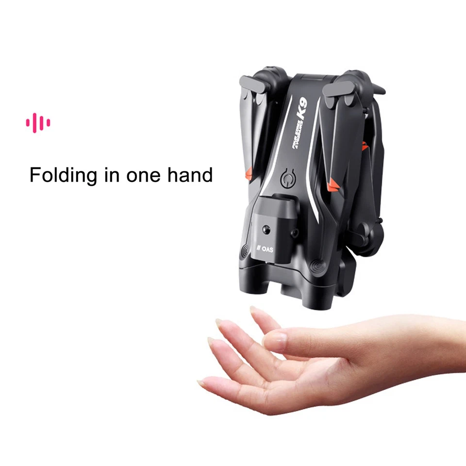 Foldable Drone RC Quadcopter With 4K HD Dual Camera 150° Adjustment 4 Way Ob NEW - Image 3 of 4