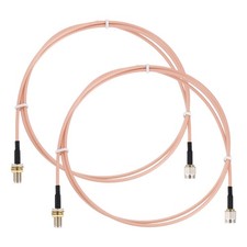 Antenna Extension Cable, 3.3ft SMA Male Inner Pin to Female Inner Hole 2Pcs 