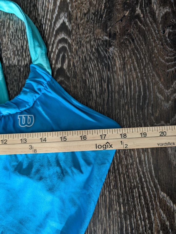 Women’s Wilson Tennis Built in Bra Blue White Guts & Glamour Dress XL Preppy 164 - Image 4 of 4