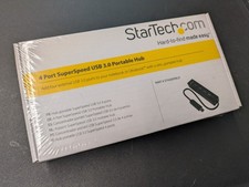 StarTech 4 Port SuperSpeed USB 3.0 Portable Hub ST4300PBU3 Black - Sealed