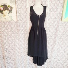 Urban outfitters Sans souci black sleeveless high low dress medium
