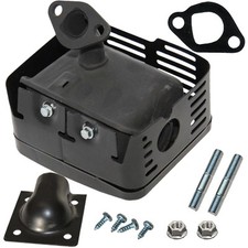 Honda GX160, GX200 muffler with shield and mounting hardware