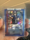 Jaxson Dart 2025 Topps Chrome Football RC Auto On Card TRUE BLUE REFRACTOR #/150