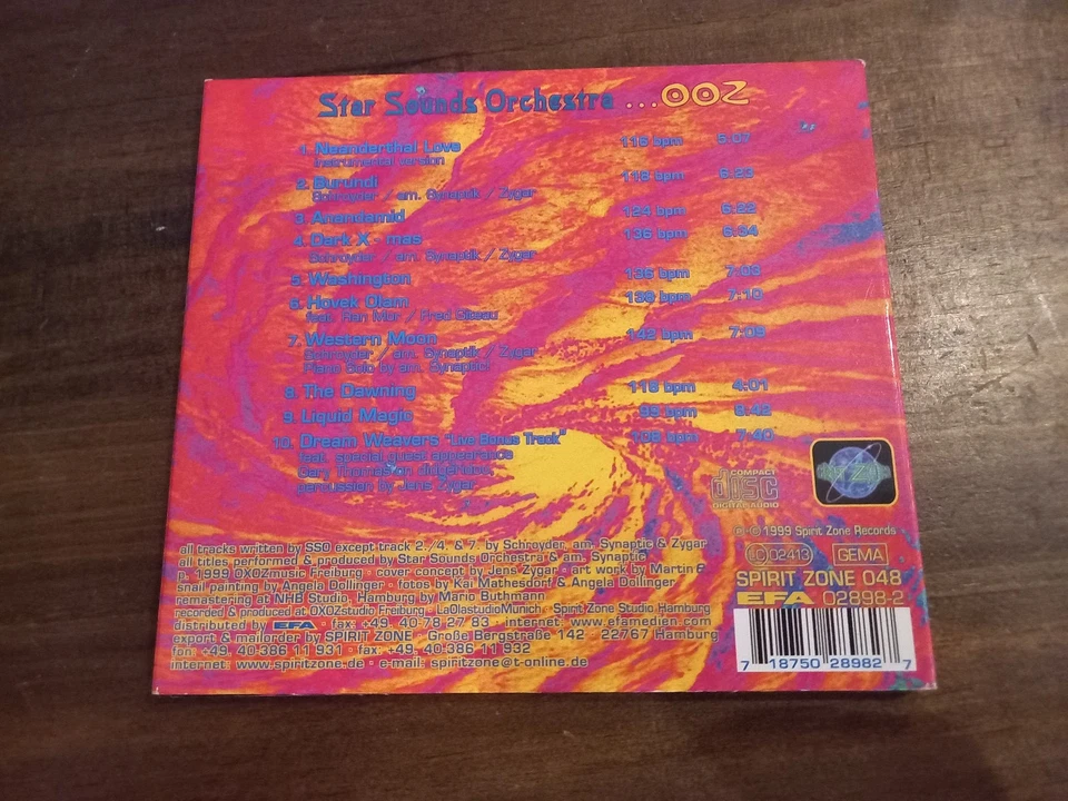 CD - Star Sounds Orchestra - Ooz - Spirit Zone - Digipak - Bild 2 von 2