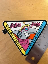 Ron Jon Cocoa Beach Florida Sticker Tag by Surf Cruiser Vintage 1980s