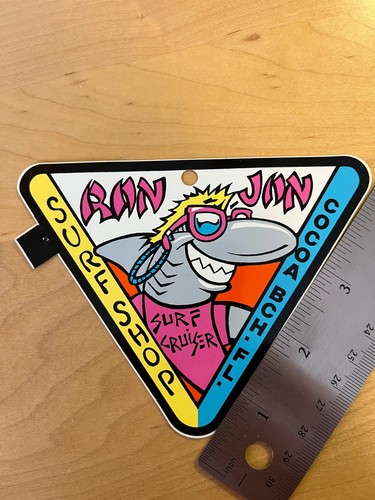 Ron Jon Cocoa Beach Florida Sticker Tag by Surf Cruiser Vintage 1980s