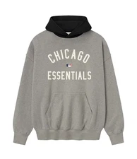Chicago White Sox Fear of God x MLB Hoodie - Warm Heather Gray/Black L & XL
