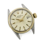 Ladies' Rolex Date Ref.#6517 Watch Head 24mm Silver Dial Two-Tone W251830-1