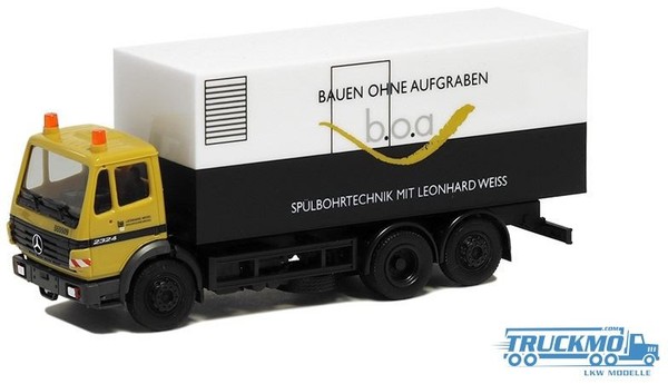 Herpa Leonhard Weiss Bauen Ohne Aufgraben Mercedes Benz SK'94 Koffer Lkw 936101-image