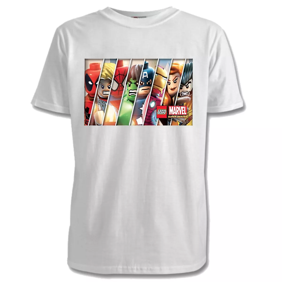 Lego Marvel Super Heroes Kids T Shirts 4 Designs 7 Colours Sizes 1 15 Yrs