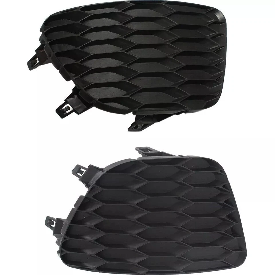 New Front Bumper Grille + Fog Light Cover Trims 3PC Fits 2013-2015 Nissan Sentra - Изображение 4 из 4