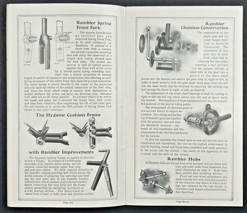 1904 Rambler Bicycle And Motor Bicycles Catalogue Pope Manufacturing Co. 24p - Picture 3 of 10