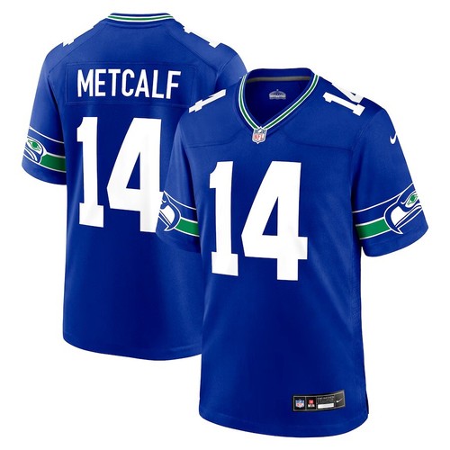 Authentic Nike DK Metcalf Seattle Seahawks Throwback Vapor FUSE Limited Jersey