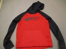 NIKE DRI-FIT Size M Boy Multicolor Front Pocket Fleece Lined Athletic Hoodie 385