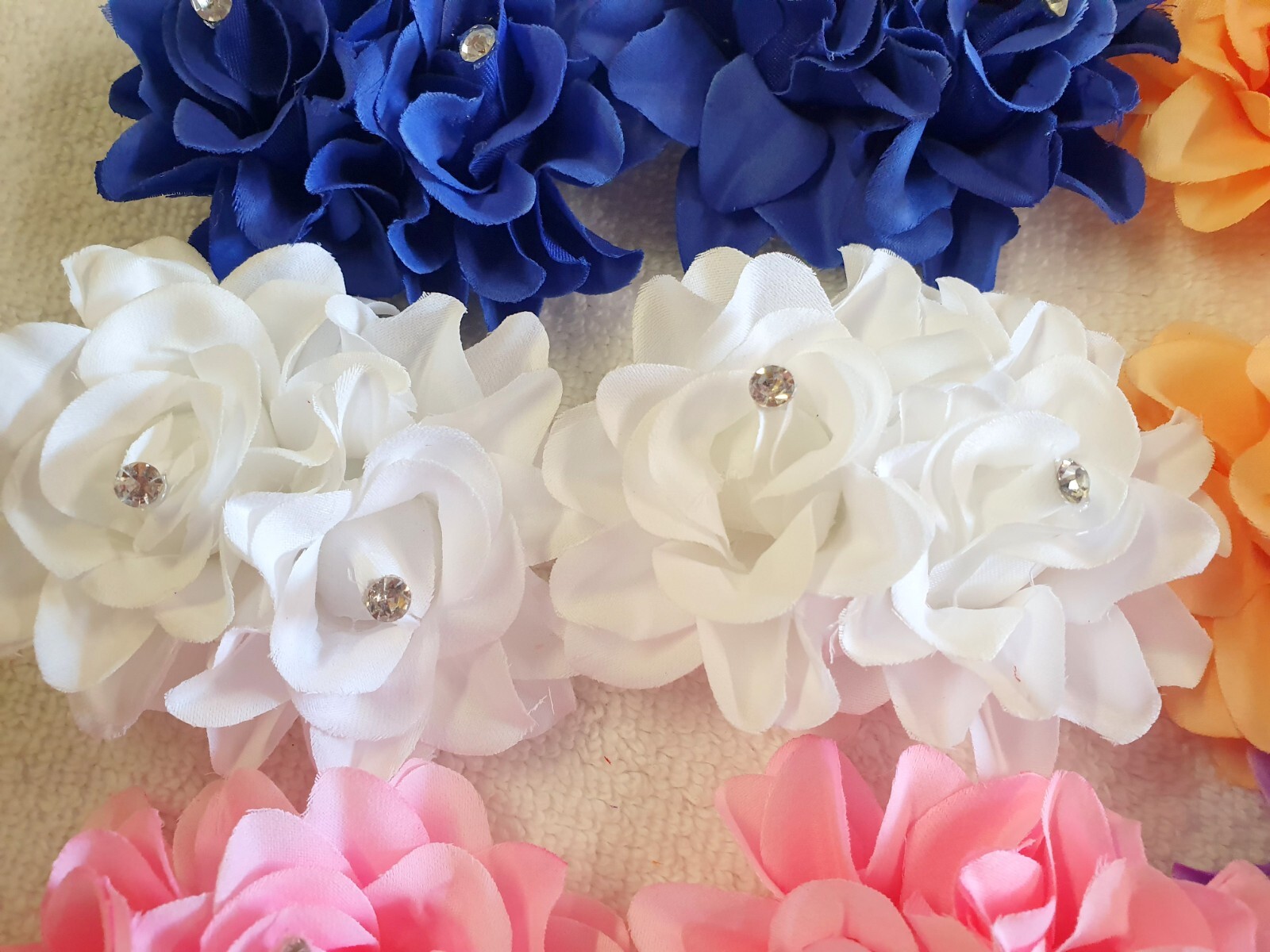 Joblot 30pcs doudle rose Hair Clips Wedding Bridal Bridesmaid Prom