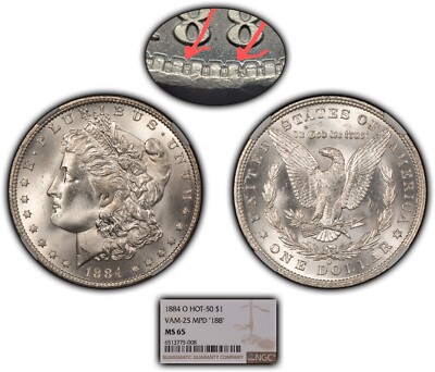 1884-O $1 Morgan Dollar - Top Pop Hot-50 VAM-25 MPD 