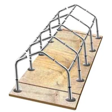 Carport Canopy Fitting Kit 1-3/8" ID Connector Bracket (High Peak 10Leg Frame)