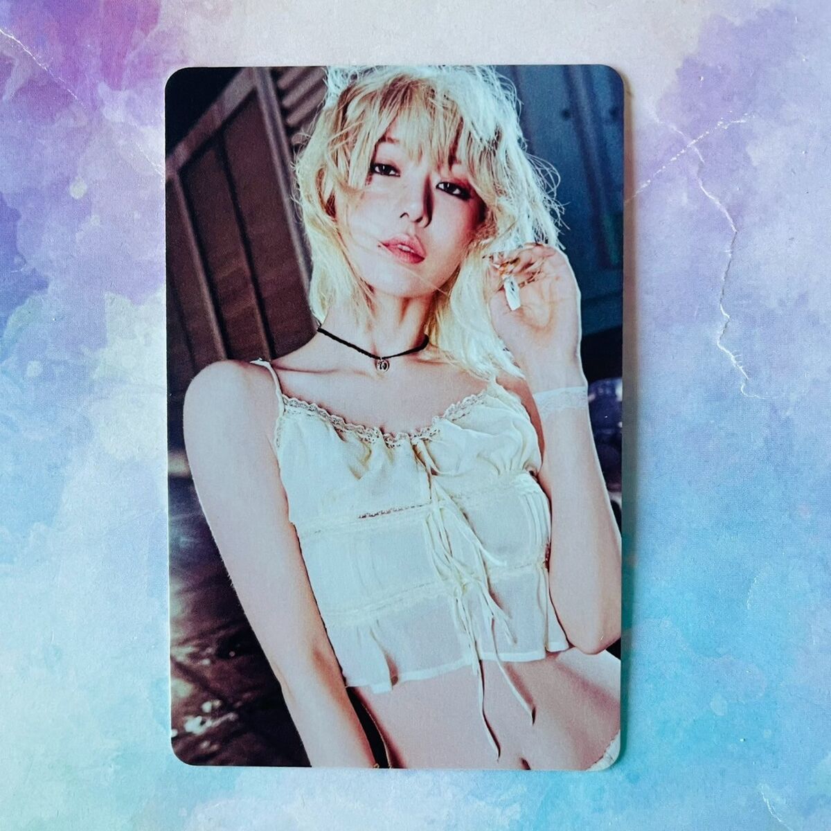 LE SSERAFIM HOT 5th Mini Album JAPAN POB Photo card LE SSERAFIM HOT 5th Mini Album JAPAN POB Photo card