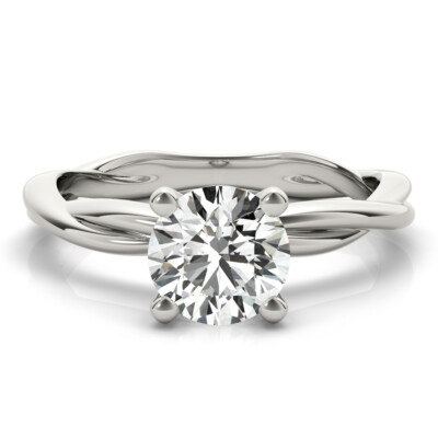 2.00 Carat Forever One Moissanite Solitaire Ring 14k Gold Charles & Colvard