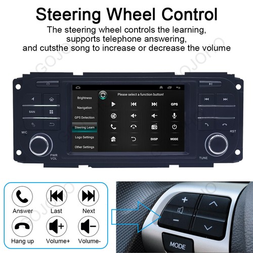 4+64GB Car Stereo Radio Navi For Jeep Grand Cherokee Dodge RAM Chrysler Carplay - Picture 9 of 17
