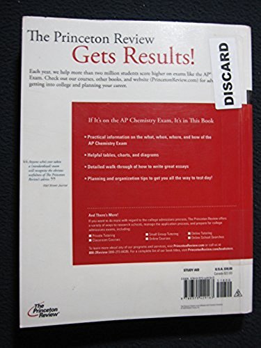 Cracking the AP Chemistry Exam, 2010 Edition (College Test Preparation) [Aug 0.. - Picture 2 of 2