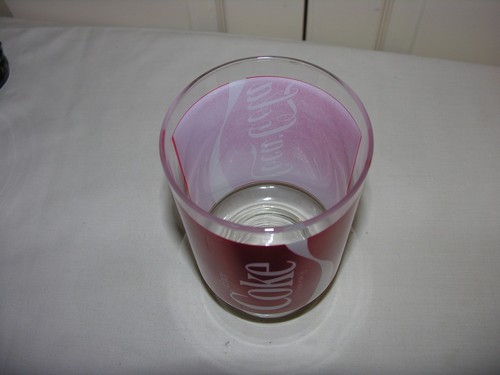 Enjoy Coca-Cola Coke Glass 6 3/4 inches Tall -- 3 3/4 inches diameter - Picture 2 of 3