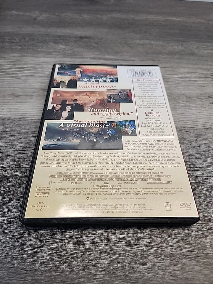 What Dreams May Come (DVD, 1998, Special Edition) Robin Williams - Image 2 of 4