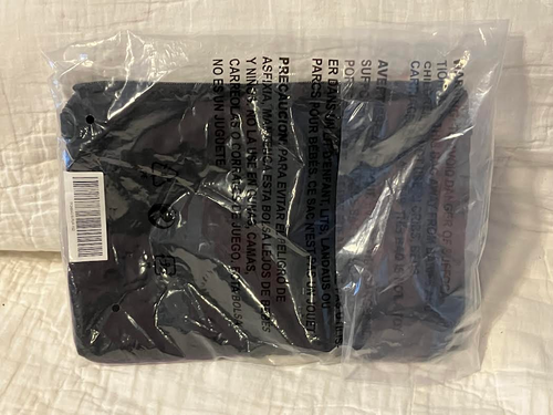Marsupio Teddy Fresh con cerniera - borsa viola con tracolla arancione - nuovo con etichette - Foto 2 di 4