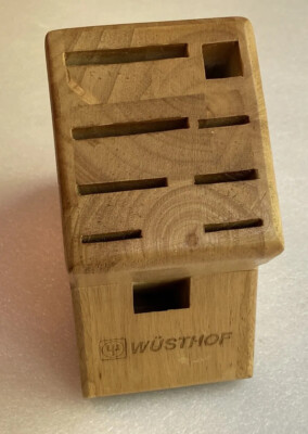 Wusthof 9 Slot Wooden Knife Cutlery Storage Block Wood Block for Knives