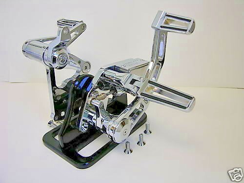 OUTLAW 2000-2017 SOFTAIL CHROME BILLET FORWARD CONTROLS FXST / FLST HARLEY - Picture 11 of 14