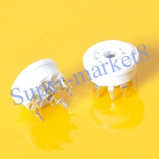 8pc 9pin Noval Tube Socket PCB Ceramic For 12AX7 12AU7 ECC82 6922 6DJ8 5670 6N11