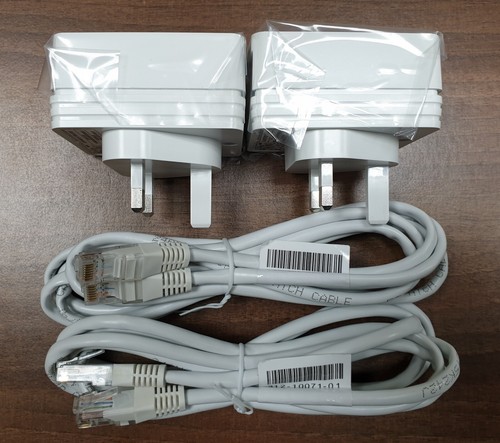 2 x Netgear XAV5201 AV500 Nano Powerline Adapters + Ethernet Cables *NEW UNUSED* - Picture 6 of 6