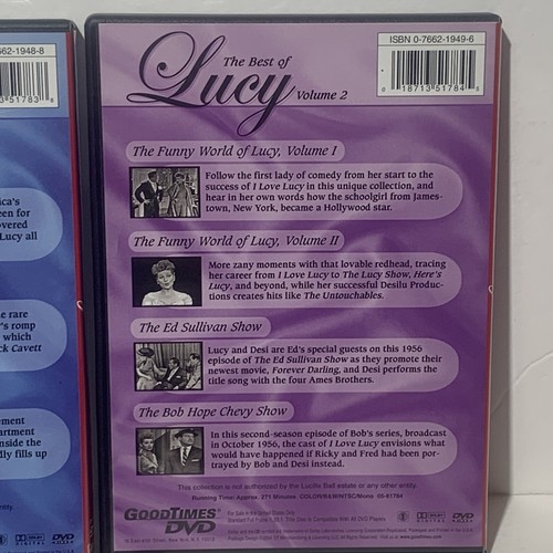 The Best of Lucy - Volumes 1 & 2 (DVD, 2004, 2-Disc Set) - Imagen 11 de 12