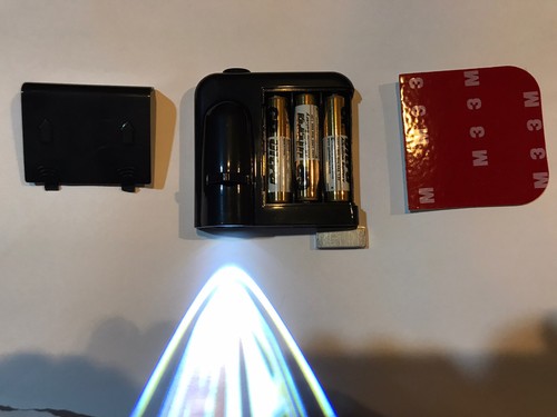 🇬🇧2 MG LED DOOR LOGO PUDDLE LIGHT NO DRILL & MAGNET SENSOR Batteries Included - Afbeelding 7 van 15