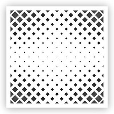 Squares Pattern 6 Stencil - Choose a Size - Laser-Cut Reusable Plastic