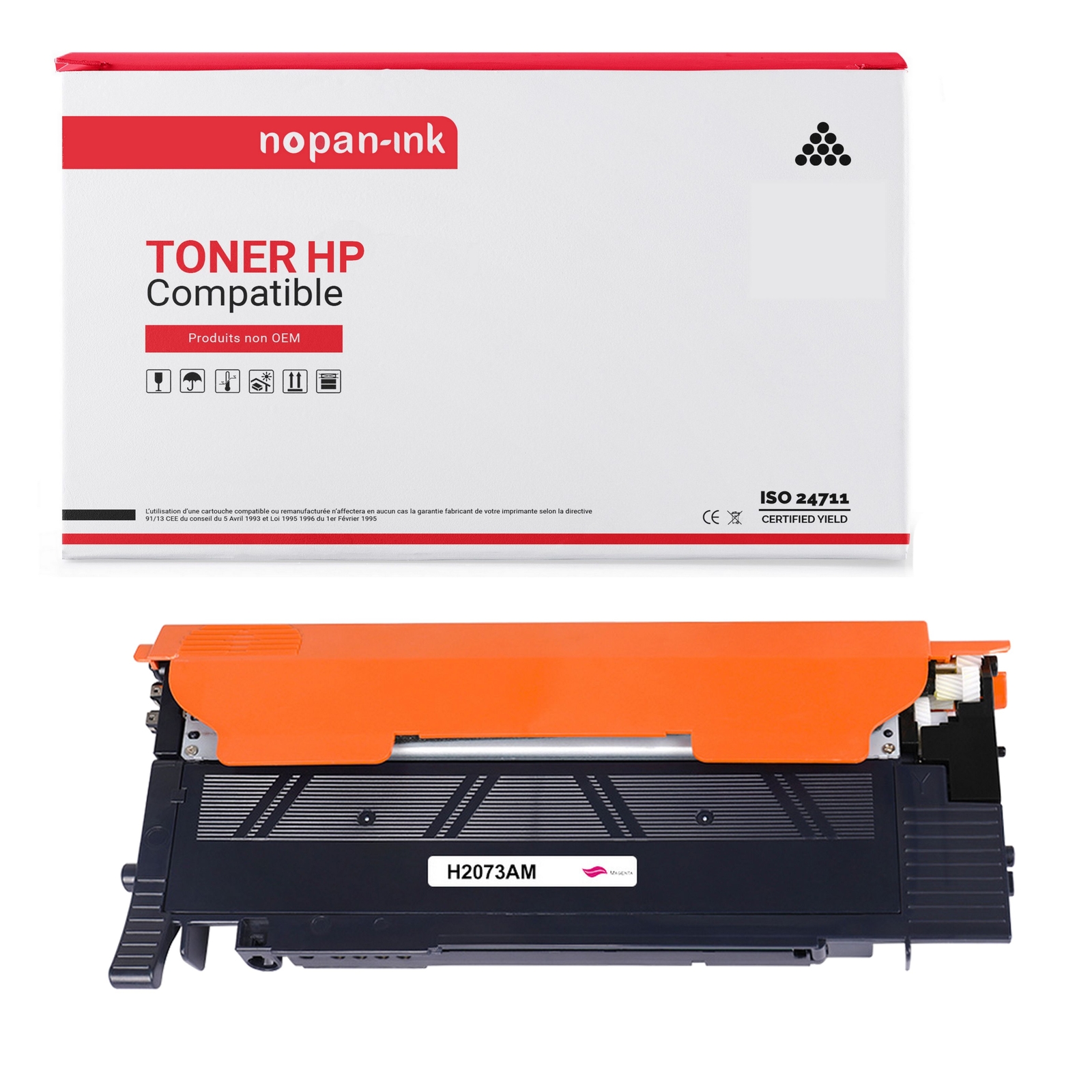 Toner 117A magenta W2073A compatible HP à haut rendement pour textes nets