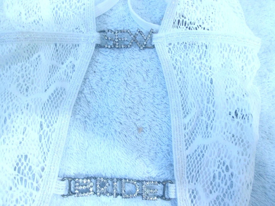 Lencería Fantasía Sexy Novia Blanca Lencería Pieza Nueva Con Etiqueta Foto 2 de 4