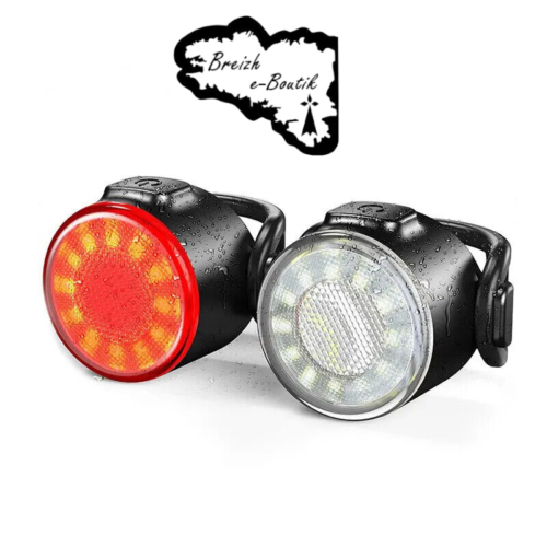 💡Eclairages LED Lampe Rechargeable Vélo Avant et Feu Arrière Velo Vtt Ronde - Afbeelding 1 van 8