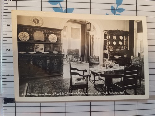 3 - 1940 Franklin D Roosevelt Home Hyde Park NY Real Photo Postcard Vintage RPPC - Picture 5 of 9